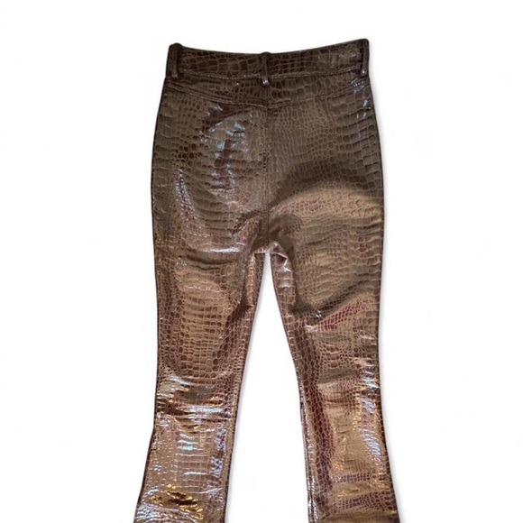 Motel Rocks Crocodile Pattern flare pants size XS - Picture 7 of 7